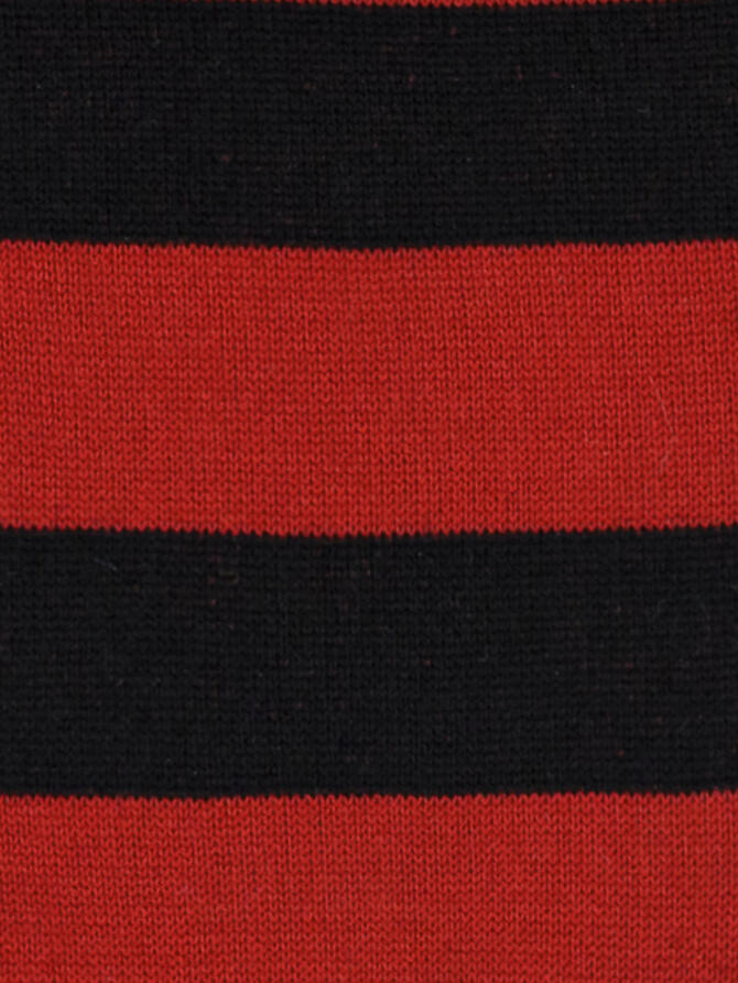 CALZA CORTA A RIGHE RINGS ROSSO & NERO | Acquista Online Andrea Mariani Firenze